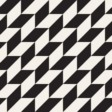 Vector seamless pattern. Repeating geometric elements. Stylish monochrome b.. Illustrazione stock