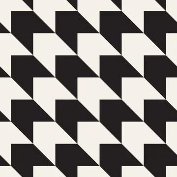 Vector seamless pattern. Repeating geometric abstract elements. Stylish monoc Illustrazione stock