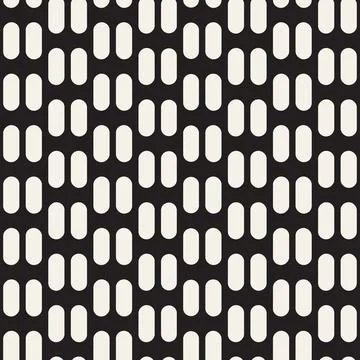 Vector seamless pattern. Repeating geometric abstract elements. Stylish monoc Illustrazione stock