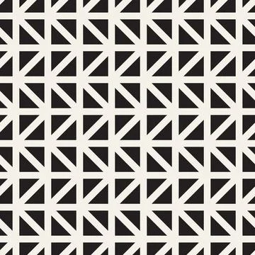 Vector seamless pattern. Repeating geometric elements. Stylish monochrome b.. Stockillustratie