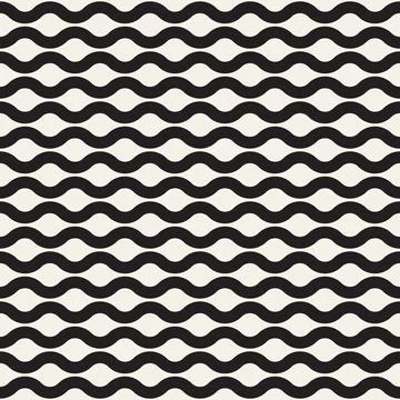 Vector seamless pattern. Repeating geometric elements. Stylish monochrome b.. Illustrazione stock