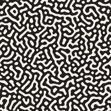 Vector seamless pattern. Repeating geometric elements. Stylish monochrome b.. Illustrazione stock
