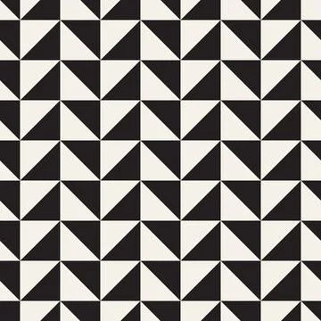 Vector seamless pattern. Repeating geometric elements. Stylish monochrome b.. 库存插图