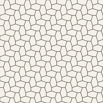 Vector seamless pattern. Repeating geometric abstract elements. Stylish monoc Illustrazione stock