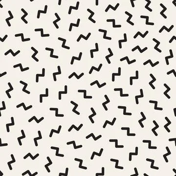 Vector seamless pattern. Repeating geometric abstract elements. Stylish monoc 스톡 일러스트