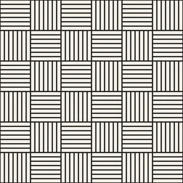 Vector seamless pattern. Repeating geometric abstract elements. Stylish monoc Stock Illustration