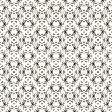 Vector seamless pattern. Repeating geometric abstract elements. Stylish monoc Illustrazione stock