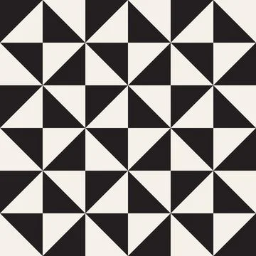 Vector seamless pattern. Repeating geometric elements. Stylish monochrome b.. Illustrazione stock