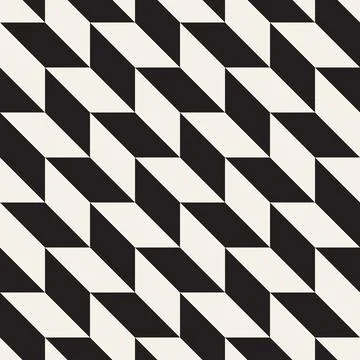 Vector seamless pattern. Repeating geometric abstract elements. Stylish monoc Stock Illustration