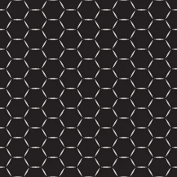 Vector seamless pattern. Repeating geometric elements. Stylish monochrome b.. Illustrazione stock