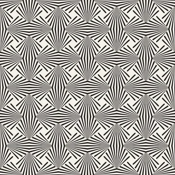 Vector seamless pattern. Repeating geometric elements. Stylish monochrome b.. Illustrazione stock