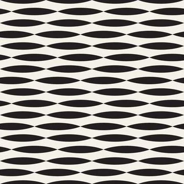 Vector seamless pattern. Repeating geometric elements. Stylish monochrome b.. Illustrazione stock