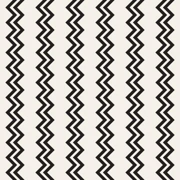 Vector seamless pattern. Repeating geometric abstract elements. Stylish monoc Illustrazione stock