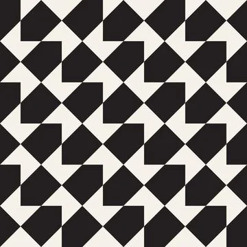 Vector seamless pattern. Repeating geometric elements. Stylish monochrome b.. Illustrazione stock