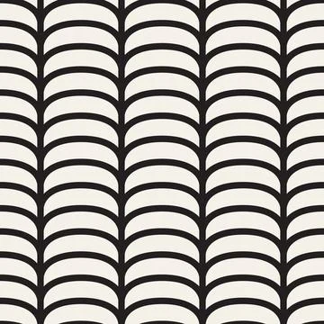 Vector seamless pattern. Repeating geometric elements. Stylish monochrome b.. Illustrazione stock