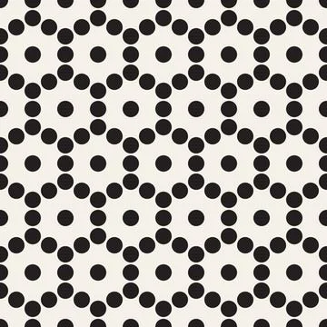 Vector seamless pattern. Repeating geometric elements. Stylish monochrome b.. Illustrazione stock