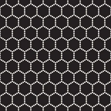 Vector seamless pattern. Repeating geometric elements. Stylish monochrome b.. 库存插图