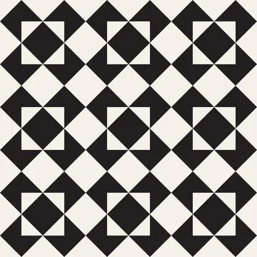 Vector seamless pattern. Repeating geometric elements. Stylish monochrome b.. Illustrazione stock