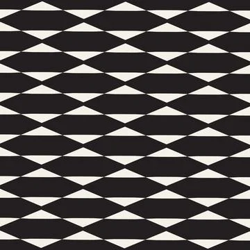 Vector seamless pattern. Repeating geometric elements. Stylish monochrome b.. Stock Illustration