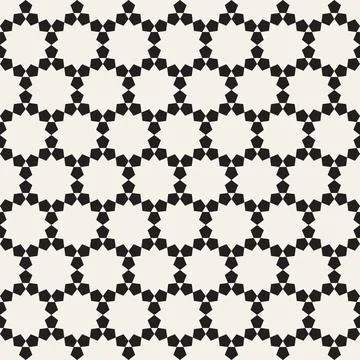 Vector seamless pattern. Repeating geometric elements. Stylish monochrome b.. Illustrazione stock