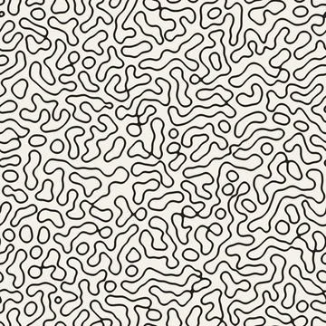 Vector seamless pattern. Repeating geometric abstract elements. Stylish monoc Illustrazione stock