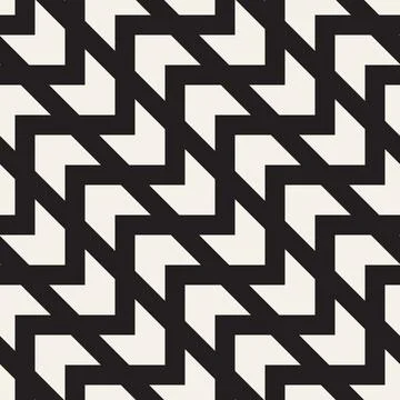 Vector seamless pattern. Repeating geometric abstract elements. Stylish monoc 库存插图