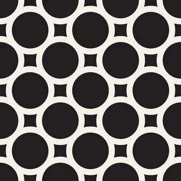 Vector seamless pattern. Repeating geometric abstract elements. Stylish monoc Illustrazione stock