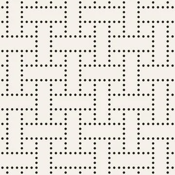 Vector seamless pattern. Repeating geometric abstract elements. Stylish monoc Stock Illustration