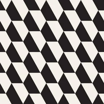 Vector seamless pattern. Repeating geometric abstract elements. Stylish monoc Illustrazione stock