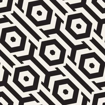 Vector Seamless Pattern. Repeating Lattice Abstract Background. Linear Grid From Stock Illustration