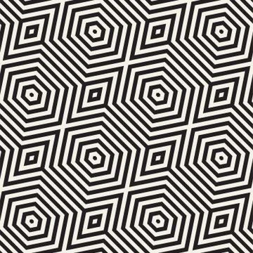 Vector Seamless Pattern. Repeating Lattice Abstract Background. Linear Grid From Stock Illustration