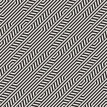 Vector Seamless Pattern. Repeating Lattice Abstract Background. Linear Grid From イラスト素材