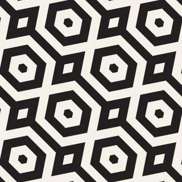 Vector Seamless Pattern. Repeating Lattice Abstract Background. Linear Grid From Illustrazione stock