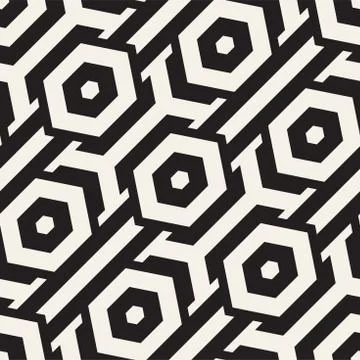 Vector Seamless Pattern. Repeating Lattice Abstract Background. Linear Grid From Illustrazione stock