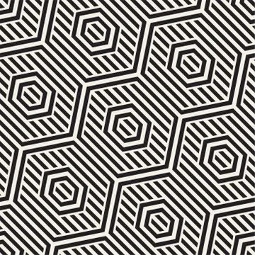 Vector Seamless Pattern. Repeating Lattice Abstract Background. Linear Grid From Stock Illustration