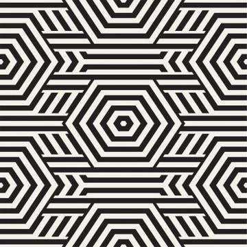 Vector Seamless Pattern. Repeating Lattice Abstract Background. Linear Grid From Stock Illustration