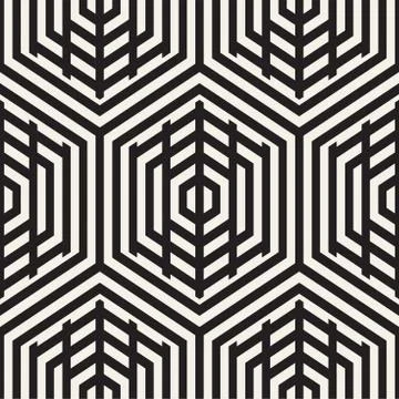 Vector Seamless Pattern. Repeating Lattice Abstract Background. Linear Grid From Illustrazione stock