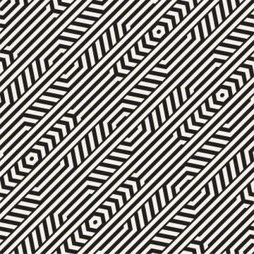 Vector Seamless Pattern. Repeating Lattice Abstract Background. Linear Grid From Illustrazione stock