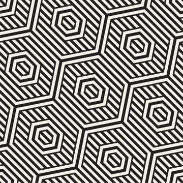 Vector Seamless Pattern. Repeating Lattice Abstract Background. Linear Grid From Illustrazione stock
