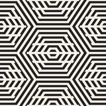 Vector Seamless Pattern. Repeating Lattice Abstract Background. Linear Grid From Illustrazione stock