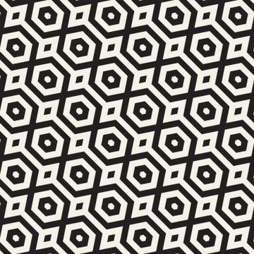 Vector Seamless Pattern. Repeating Lattice Abstract Background. Linear Grid From Illustrazione stock