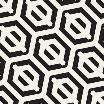 Vector Seamless Pattern. Repeating Lattice Abstract Background. Linear Grid From 스톡 일러스트