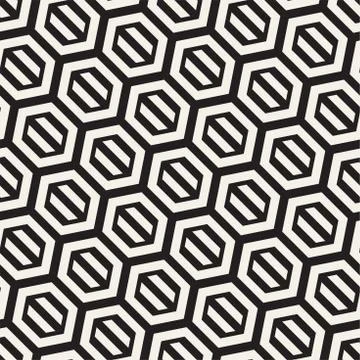 Vector Seamless Pattern. Repeating Lattice Abstract Background. Linear Grid From 스톡 일러스트