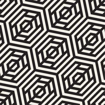 Vector Seamless Pattern. Repeating Lattice Abstract Background. Linear Grid From Stock Illustration