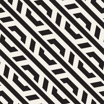 Vector Seamless Pattern. Repeating Lattice Abstract Background. Linear Grid From 스톡 일러스트