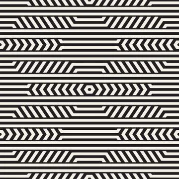 Vector Seamless Pattern. Repeating Lattice Abstract Background. Linear Grid From Illustrazione stock