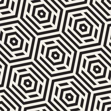 Vector Seamless Pattern. Repeating Lattice Abstract Background. Linear Grid From 스톡 일러스트
