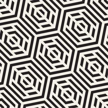 Vector Seamless Pattern. Repeating Lattice Abstract Background. Linear Grid.. Stock Illustration