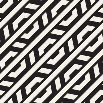 Vector Seamless Pattern. Repeating Lattice Abstract Background. Linear Grid.. 스톡 일러스트