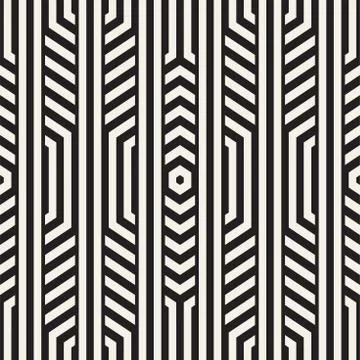 Vector Seamless Pattern. Repeating Lattice Abstract Background. Linear Grid.. Stock Illustration